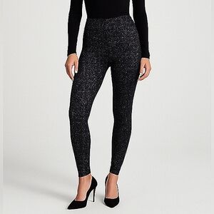 Express Black Glitter Leggings